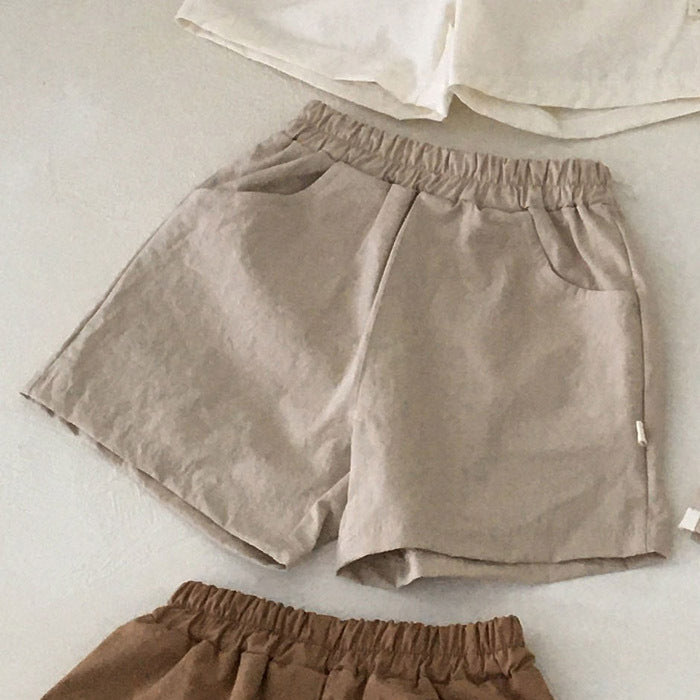 Breathable Linen-Cotton Shorts