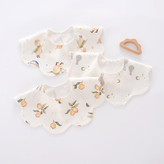 Pure Cotton Waterproof Baby Bib - Newborn & Toddler