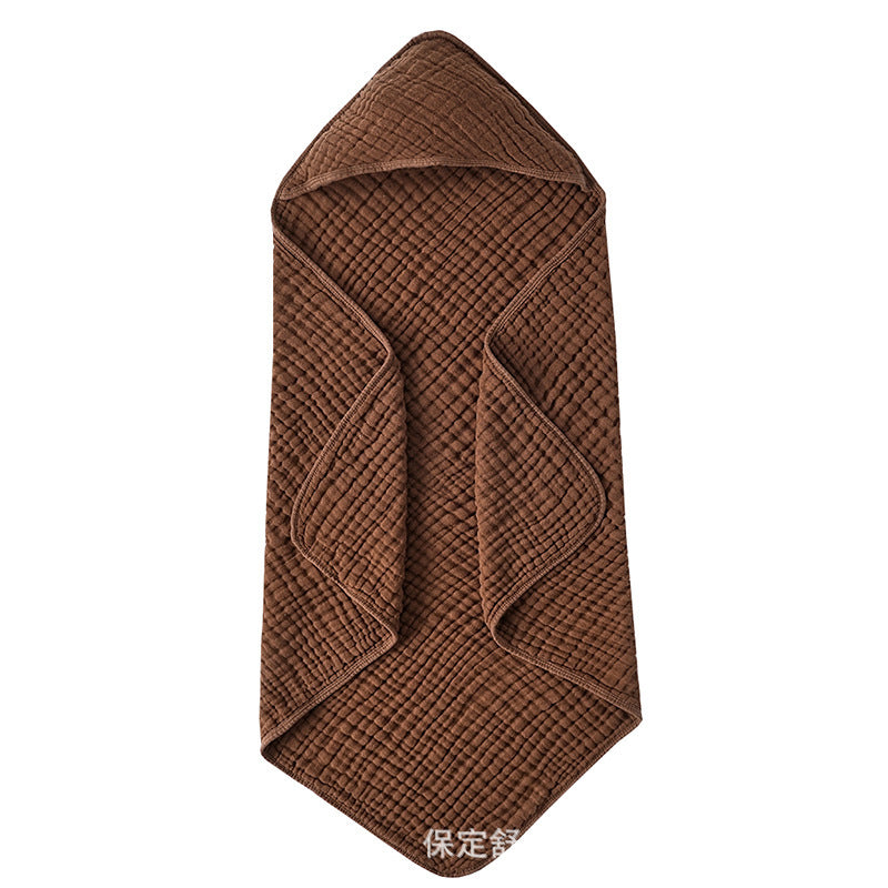 Hooded Muslin Cotton Baby Bath Towel 90x90cm | Green Baba