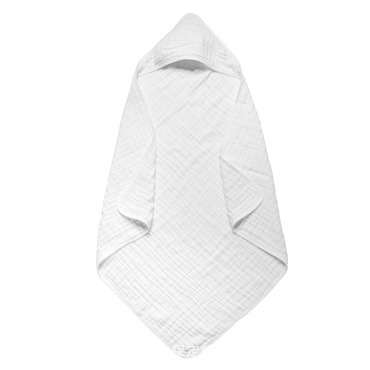 Hooded Muslin Cotton Baby Bath Towel 90x90cm | Green Baba