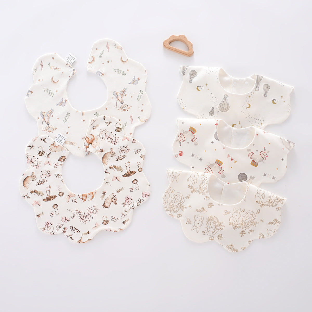 Pure Cotton Waterproof Baby Bib - Newborn & Toddler