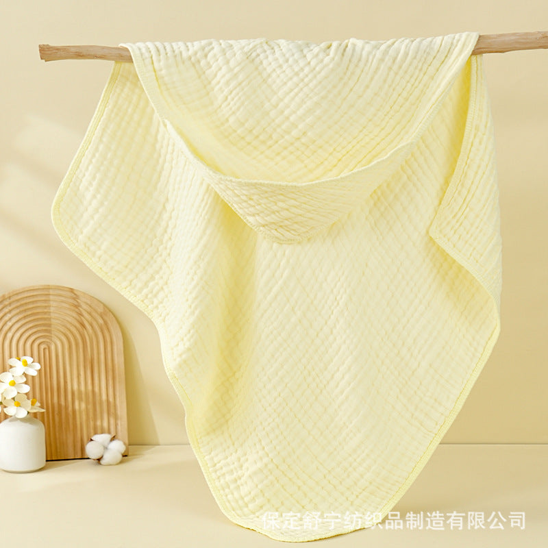 Hooded Muslin Cotton Baby Bath Towel 90x90cm | Green Baba